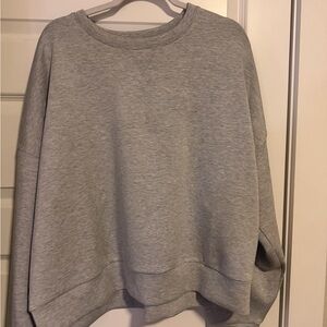 SPANX Heather Gray Crewneck Tee